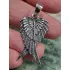 Prachtige echt zilveren angel wings hanger.