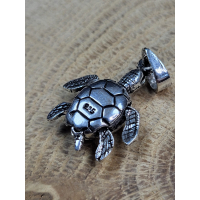 Echt zilveren prachtige zeeschilpad.