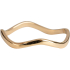 CHARMIN’S GOUDKLEURIGE STAPELRING R797 SMOOTH WAVES GOLDPLATED STAAL