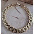 Stainless steel gouden armband, 21 cm lengte!