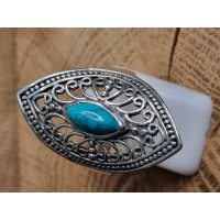 Echt zilveren ring met Turkoois Maat 18