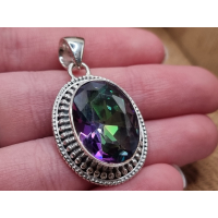 Schitterende echt zilveren hanger met Mystic Topaas