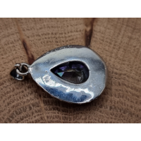 Echt zilveren hanger met mystic topaas