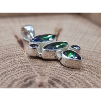 Echt zilveren hanger met Mystic Topaas