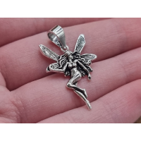 Echt zilveren Feeën hanger. 
