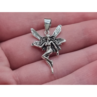 Echt zilveren Feeën hanger. 