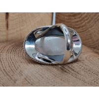 Echt zilveren ring met maansteen 