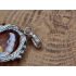 Echt zilveren ketting hanger met barn steen
