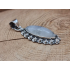 Echt zilveren ketting hanger met maansteen