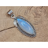 Echt zilveren ketting hanger met Maansteen
