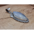 Echt zilveren ketting hanger met Maansteen