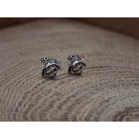 Lieve echt zilveren oorstekers van een bijtje