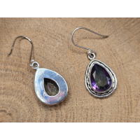 Echt zilveren oorbellen met Mystic Topaas