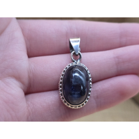 Echt zilveren hanger met Kyaniet 