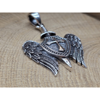 Echt zilveren hanger Sint Michiels