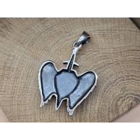 Echt zilveren hanger Sint Michiels