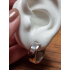 Stainless steel creolen, zilver, 20 mm groot. 5170
