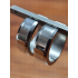 Stainless steel creolen, zilver, 20 mm groot. 5170