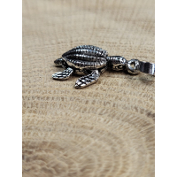 Echt zilveren prachtige zeeschilpad.