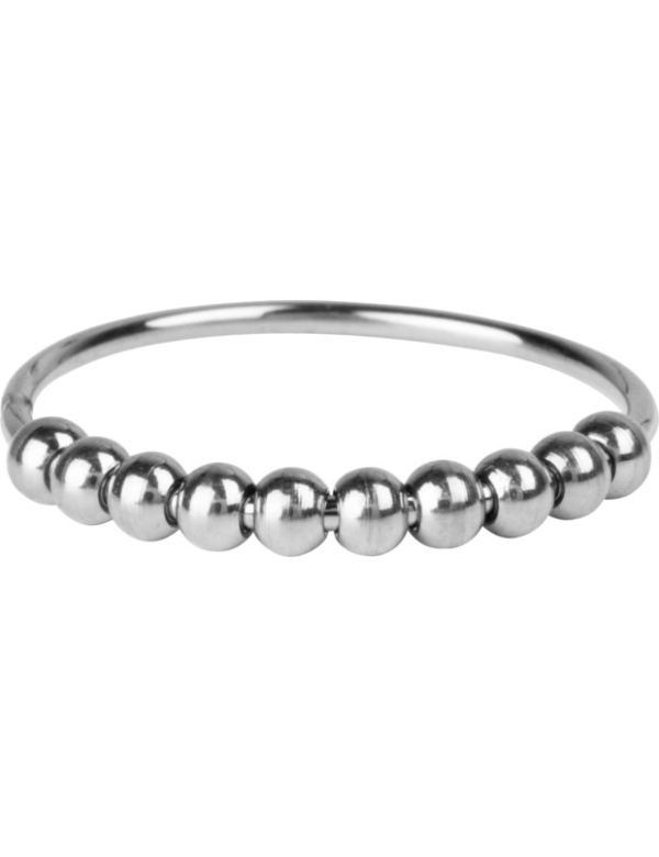 R1061 CLASSIC ANXIETY FIDGET RING 10 BALLETJES STAAL