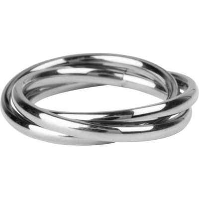 R1065 ROLLING ANXIETY FIDGET RING STAAL