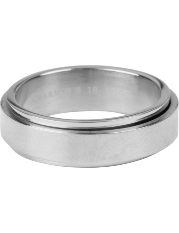  R1068 TURNING ANXIETY FIDGET RING SHINY STAAL