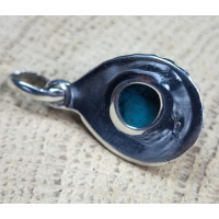 Echt zilveren hanger met Turkoois