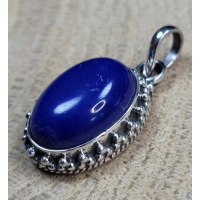 Echt zilveren hanger, Lapis Lazulli. 