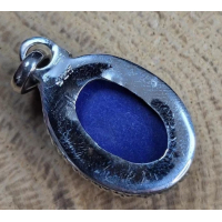 Echt zilveren hanger, Lapis Lazulli. 