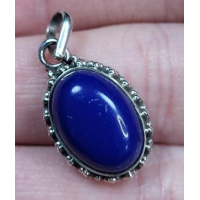 Echt zilveren hanger, Lapis Lazulli. 