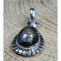 Echt zilveren hanger met Labradoriet 