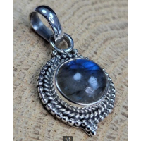 Echt zilveren hanger met Labradoriet 