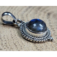 Echt zilveren hanger met Labradoriet 