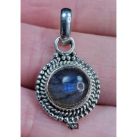 Echt zilveren hanger met Labradoriet 