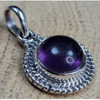 Echt zilveren hanger met Amethist