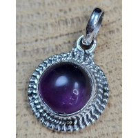 Echt zilveren hanger met Amethist