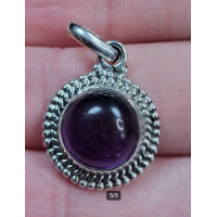 Echt zilveren hanger met Amethist