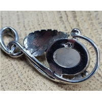 Echt zilveren hanger met Maansteen. 