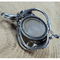 Echt zilveren hanger met Maansteen. 