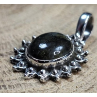 Echt zilveren hanger met Labradoriet 