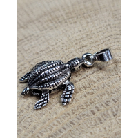 Echt zilveren prachtige zeeschilpad.