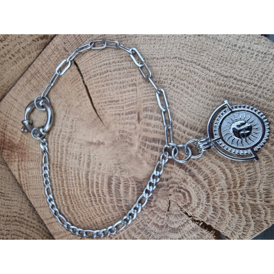 Stainless steel armbandje met prachtige charm