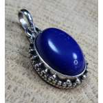 Echt zilveren hanger, Lapis Lazulli. 