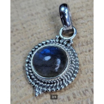 Echt zilveren hanger met Labradoriet 