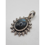 Echt zilveren hanger met Labradoriet 