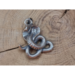 Echt zilveren Cobra hanger