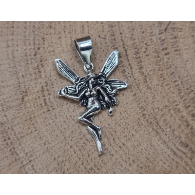 Echt zilveren Feeën hanger. 