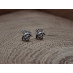 Lieve echt zilveren oorstekers van een bijtje