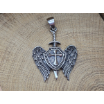 Echt zilveren hanger Sint Michiels