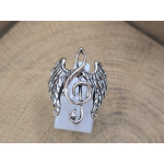 Echt zilveren ring  music gives wings